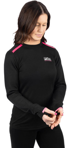 FXR Vapour Merino 21 Womens Long Sleeve Base Layer Top
