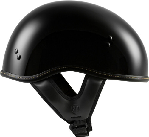 Highway 21 .357 Solid Motorcycle Half Helmet