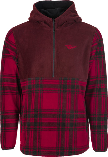 Fly Racing Half Zip Mens Pullover Hoody