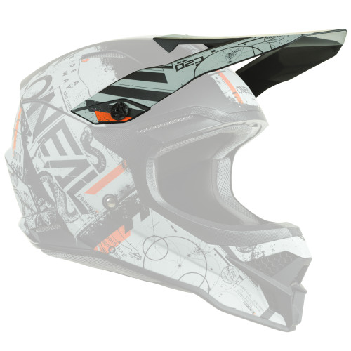 O'Neal 3 SRS Scarz Helmet Replacement Visor/Peak