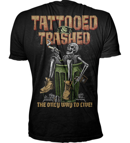 Lethal Threat Tattooed & Trashed Mens Short Sleeve T-Shirt