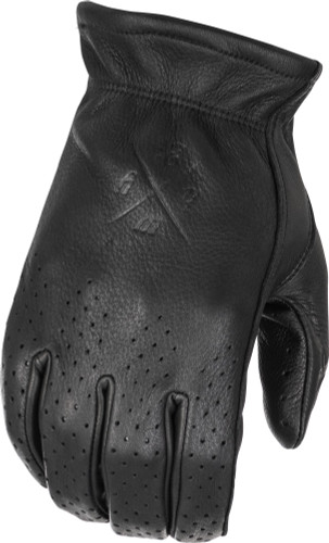 Highway 21 Louie Mens Perforated Leather Motorcycle Gloves
