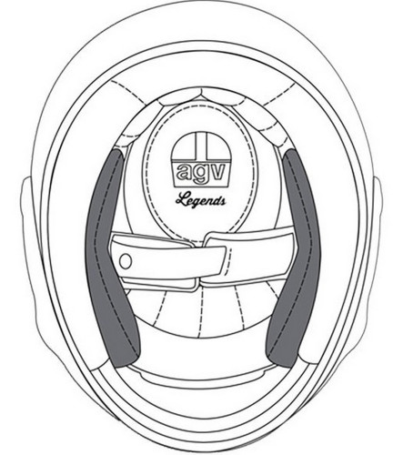 AGV X101 Helmet Replacement Cheek Pads