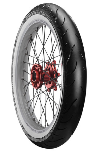 Avon Cobra Chrome AV91 White Wall Front Tire 100/90-19 (638175)