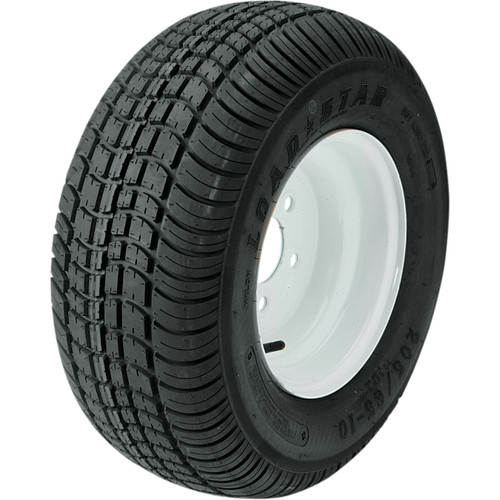 Kenda Loadstar K399 215/60-8 (C) Tire W/4 Hole Solid White Wheel (3H290)