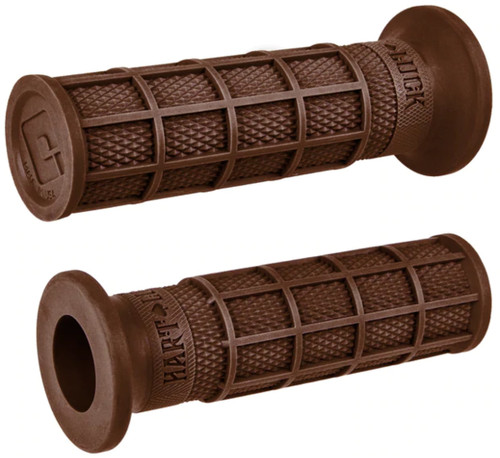 ODI Hart-Luck Signature Full Waffle Brown Slip-On Grips (V02FWBN)
