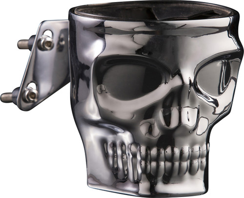Kruzer Kaddy Skull Chrome Perch Mounted Cup Holder (1025)