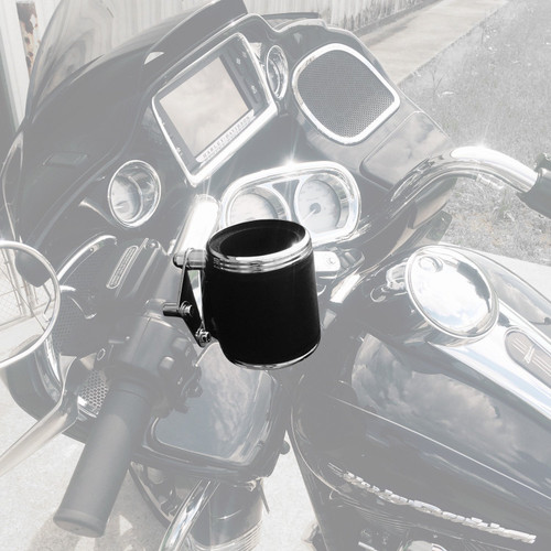Kruzer Kaddy Leather & Chrome Perch Mount Cup Holder (600)