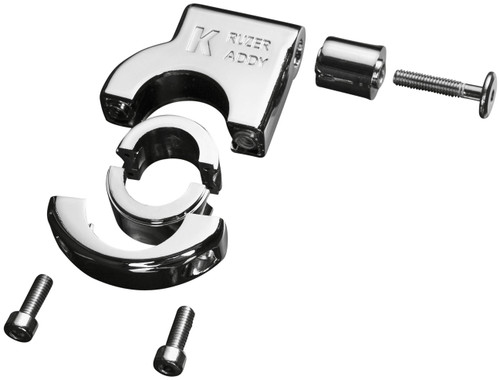Kruzer Kaddy Replacement Chrome Clamp Mount for 7/8", 1" & 1 1/4" Bars (125)