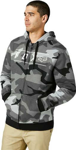 Fox Racing Pinnacle Camo Mens Zip Up Fleece Hoody