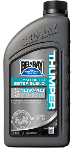 Bel-Ray Thumper Synthetic Ester Blend 4T Engine Oil 10W-40 1 Liter (99520-B1LW)