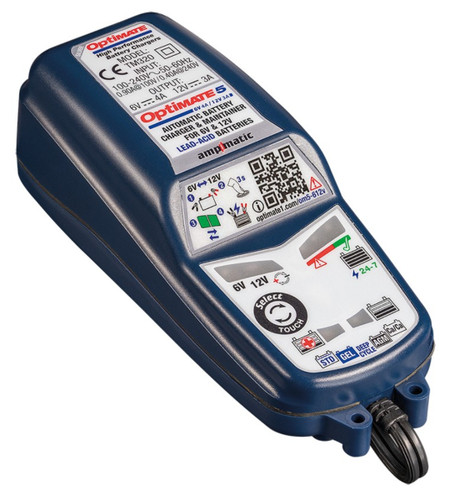 Tecmate OptiMate 5 6V/12V Battery Saving Charger & Maintainer (TM321)