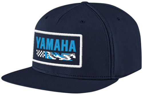 Licensed Yamaha Racing Flat Bill Snapback Hat