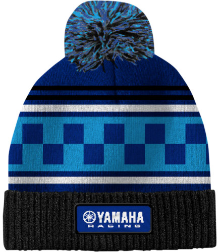 Licensed Yamaha Racing Pom Beanie Hat