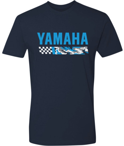 Licensed Yamaha Racing Camo Logo Mens Short Sleeve T-Shirt