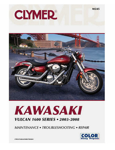 Clymer Repair/Service Manual '03-08 Kawasaki Vulcan 1600 Series (CM245)