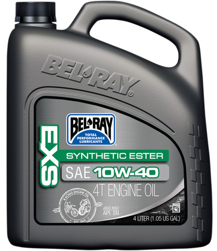 Bel-Ray EXS Synthetic Ester 4T Engine Oil 10W-40 4 Liter (99161-B4LW)
