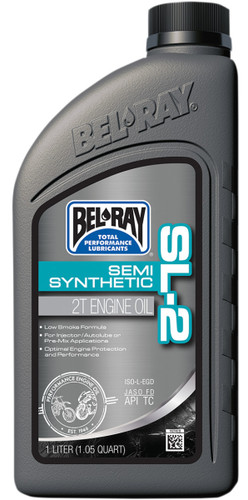 Bel-Ray SL-2 Semi-Synthetic 2T Engine Oil 1 Liter (99460-B1LW)