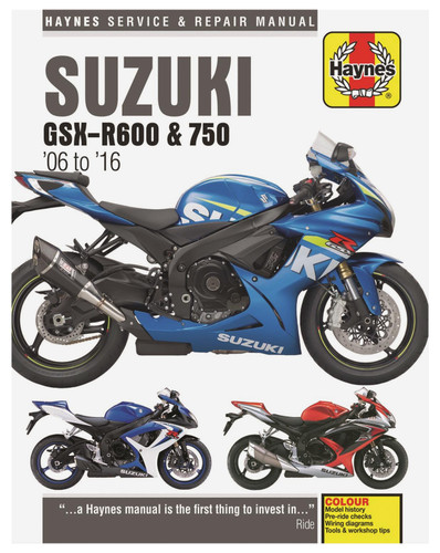 Haynes Repair/Service Manual '06-16 Suzuki GSX-R600 & GSX-R750 (M4790)