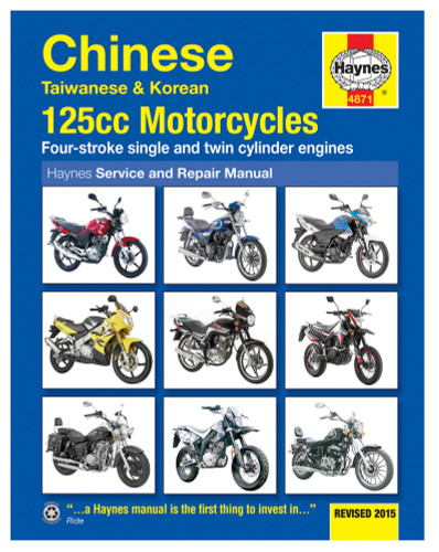 Haynes Service Manual Chinese, Taiwanese & Korean 125cc Motorcycles (M4871)