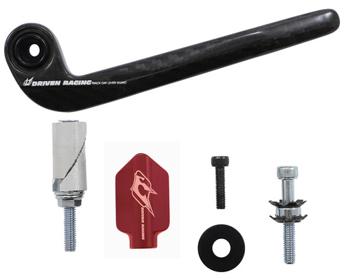 Driven Carbon Fiber Track-Day Red Brake Lever Guard (DCTDLG-1-RD)