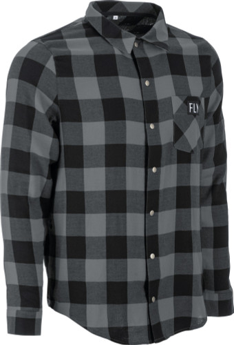 Fly Racing Tek Mens Flannel Button Up Long Sleeve Shirt