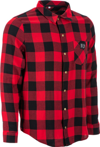 Fly Racing Tek Mens Flannel Button Up Long Sleeve Shirt