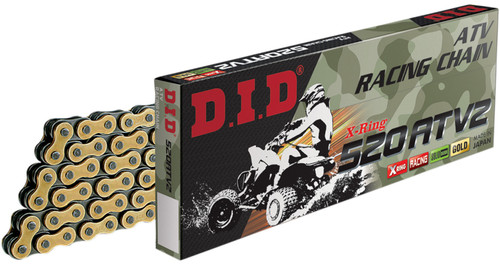 DID 520 ATV Racing X-Ring Gold Chain 96 Links (520ATV296FB)