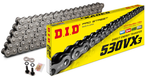 DID 530VX3 X-Ring Natural Chain 110 Links (M530VX3X110ZB)