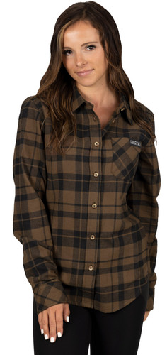 FXR Timber Womens Button Up Long Sleeve Flannel Shirt