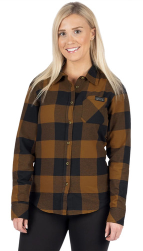 FXR Timber Womens Button Up Long Sleeve Flannel Shirt