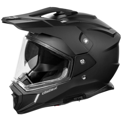 Castle CX200 Solid Dual Sport Motorcycle Helmet