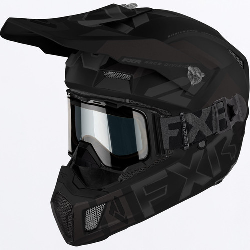 FXR Clutch Cold Stop Snow Helmet w/Maverick Cold-Stop Goggles