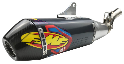 FMF 4.1 RCT Slip-On Muffler | Stainless w/Carbon Tip | 22-24 CRF250R/RX (041610)