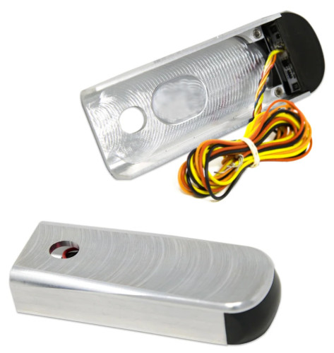 Alloy Art Raw Fender Red LED Strut Lights w/Smoke Lens (SSL-2R)