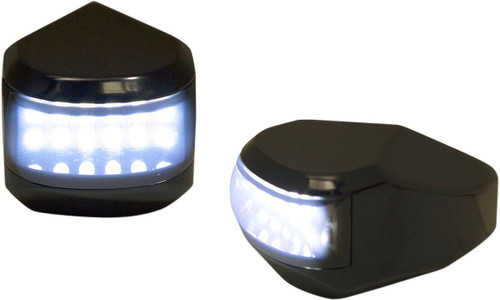Alloy Art Black LED Driving/Turn Signal Lights w/Smoke Lens (MRL-4B)