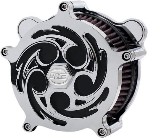RC Components Savage Chrome Airstrike Air Cleaner '93-17 Big Twins (AC-02C-85C)