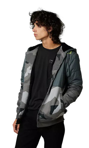 Fox Racing Lindon Sasquatch Mens Zip Up Hoody