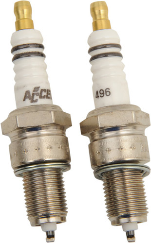 Accel U-Groove Copper Core Spark Plug '84-99 Evo Big Twins 2pk (2410A)