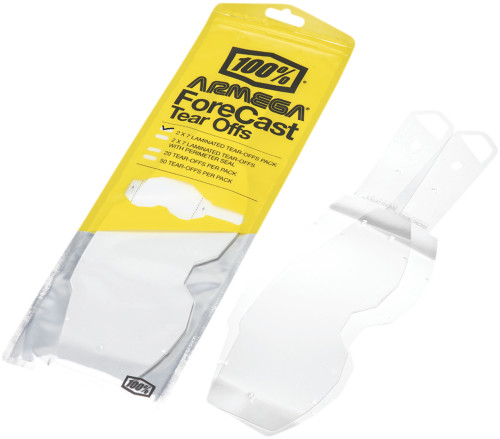 100% Armega Forecast Goggle Laminated 2 x 7 Tear-Offs