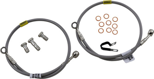 GBrakes Stainless Steel Front Brake 2 Line Kit (FK003D114-2)