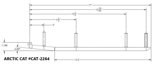 Stud Boy Enduro 4.5" Carbide Wear Bar Runner (CAT-E2264-45)