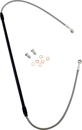 GBrakes Braided Stainless Steel Front Brake Line (FK003D933-1)