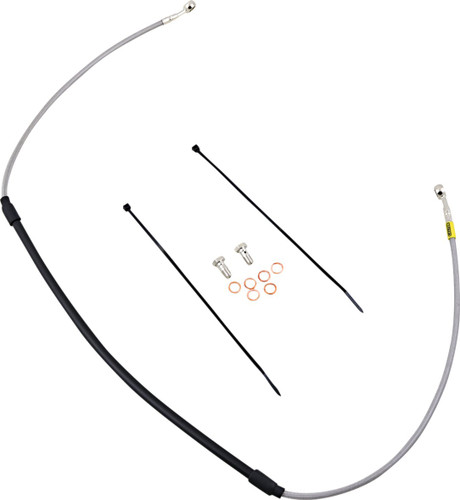 GBrakes Braided Stainless Steel Front CR Style Brake Line (FK003D126CR)