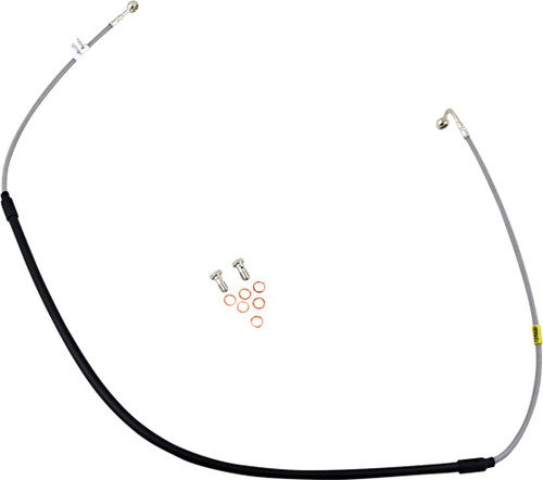 GBrakes Braided Stainless Steel Front Brake Line (FK003D126-1)