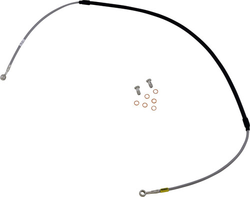 GBrakes Braided Stainless Steel Front Brake Line (FK003D142-1)