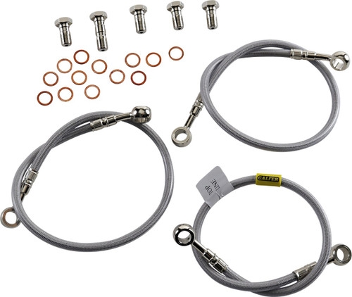 GBrakes Stainless Steel Front Brake 3 Line Kit (FK003D90-3)