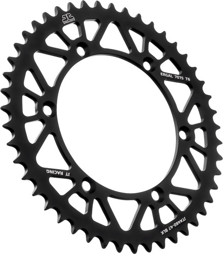 JT Racelite Aluminum Black Rear Sprocket 47 Tooth (JTA460.47BLK)
