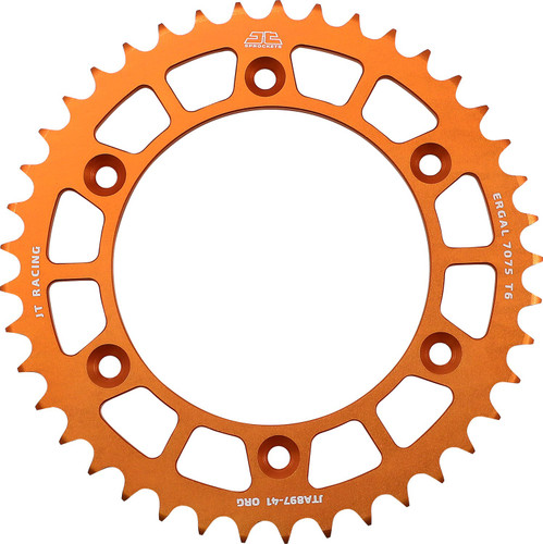 JT Racelite Aluminum Orange 520 Rear Sprocket 41 Tooth (JTA897.41ORG)
