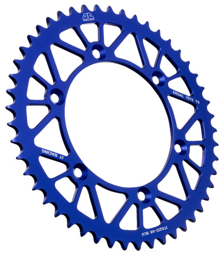 JT Racelite Aluminum Blue Rear Sprocket 49 Tooth (JTA251.49BLU)